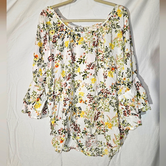 Cupio Tops - Womens Floral Blouse - Cupio